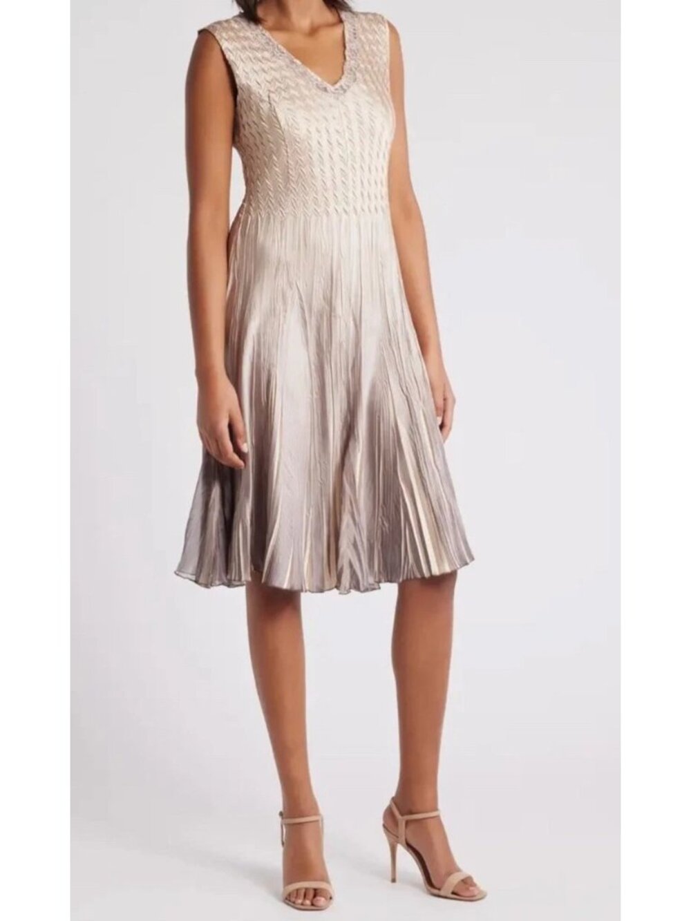 NEW Komarov Dress Designer Elegant Formal Holiday Party Wedding Womens M